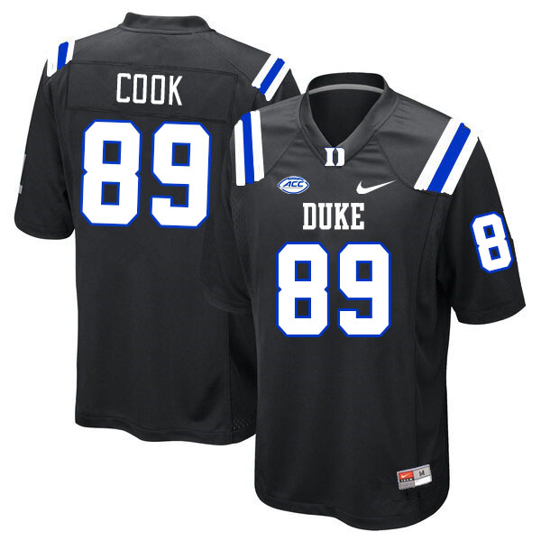 Duke Blue Devils #89 Apollos Cook College Football Jerseys Stitched-Black
